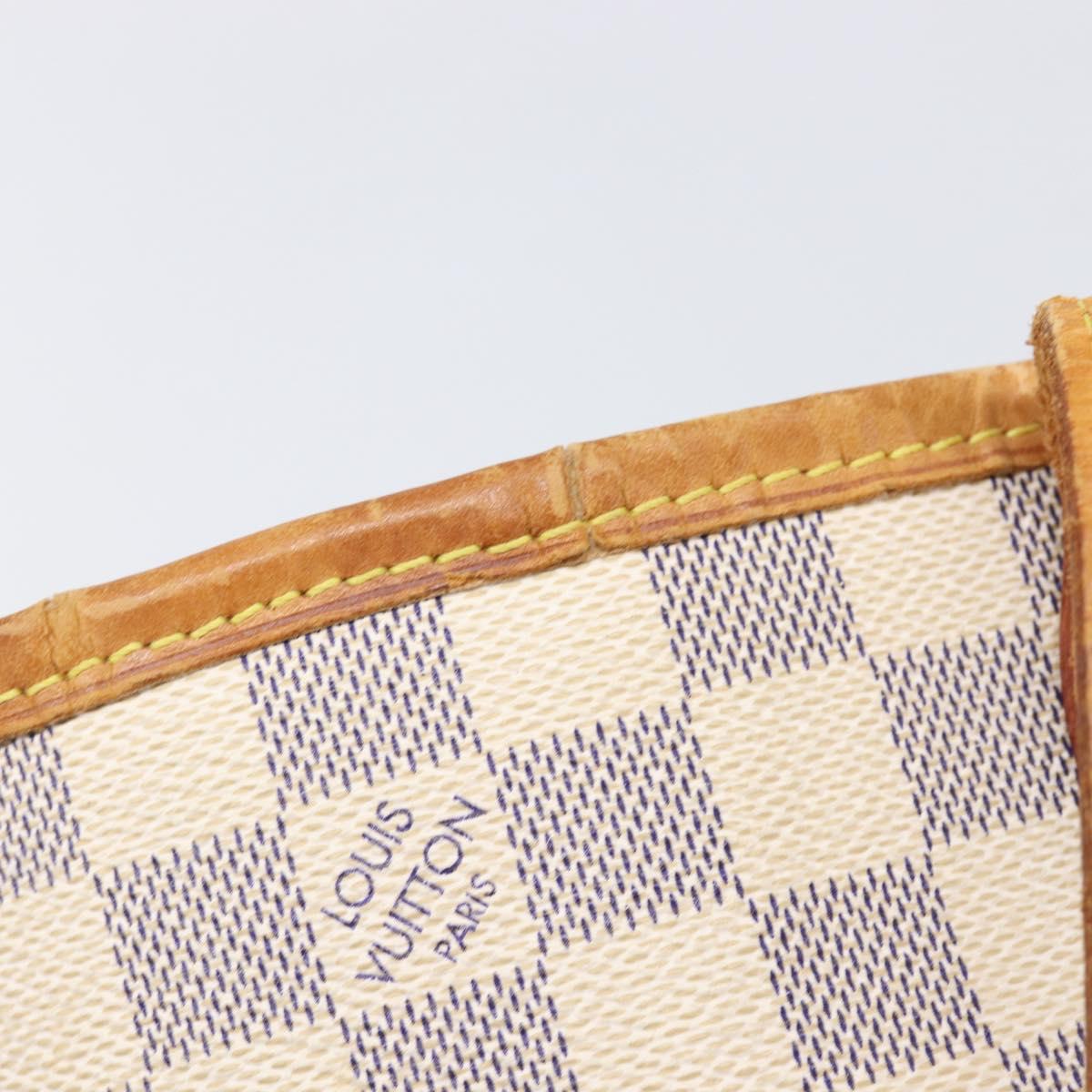 LOUIS VUITTON Damier Azur Neverfull PM Tote Bag N41362 LV Auth ep15839