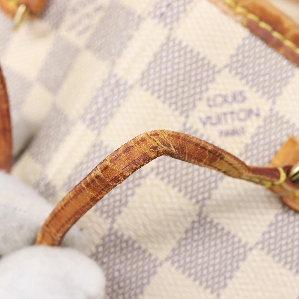 LOUIS VUITTON Damier Azur Neverfull PM Tote Bag N41362 LV Auth ep15839