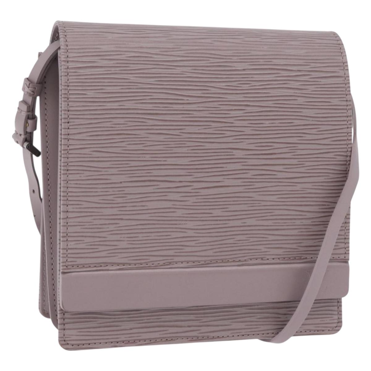 LOUIS VUITTON Epi Biarritz Shoulder Bag Lilac M5293B LV Auth ep15842V