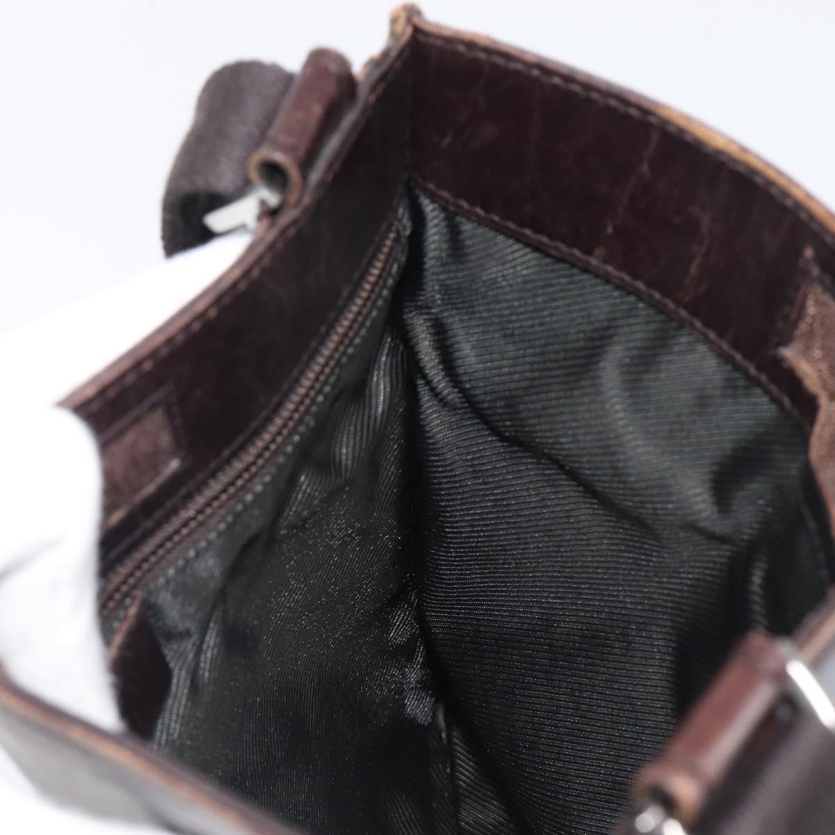 GUCCI GG Canvas Shoulder Bag Black Silver 27639 Auth ep15846