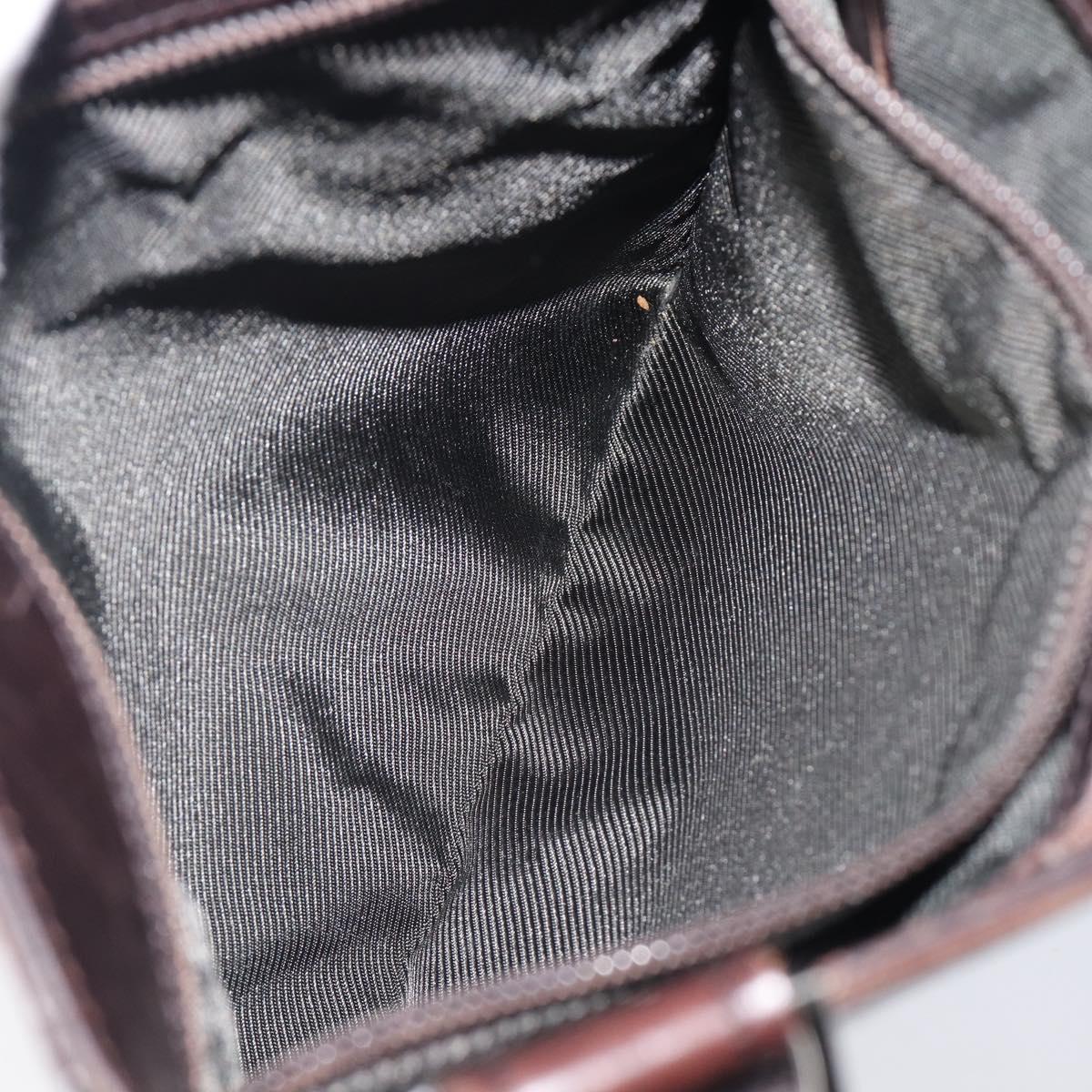 GUCCI GG Canvas Shoulder Bag Black Silver 27639 Auth ep15846