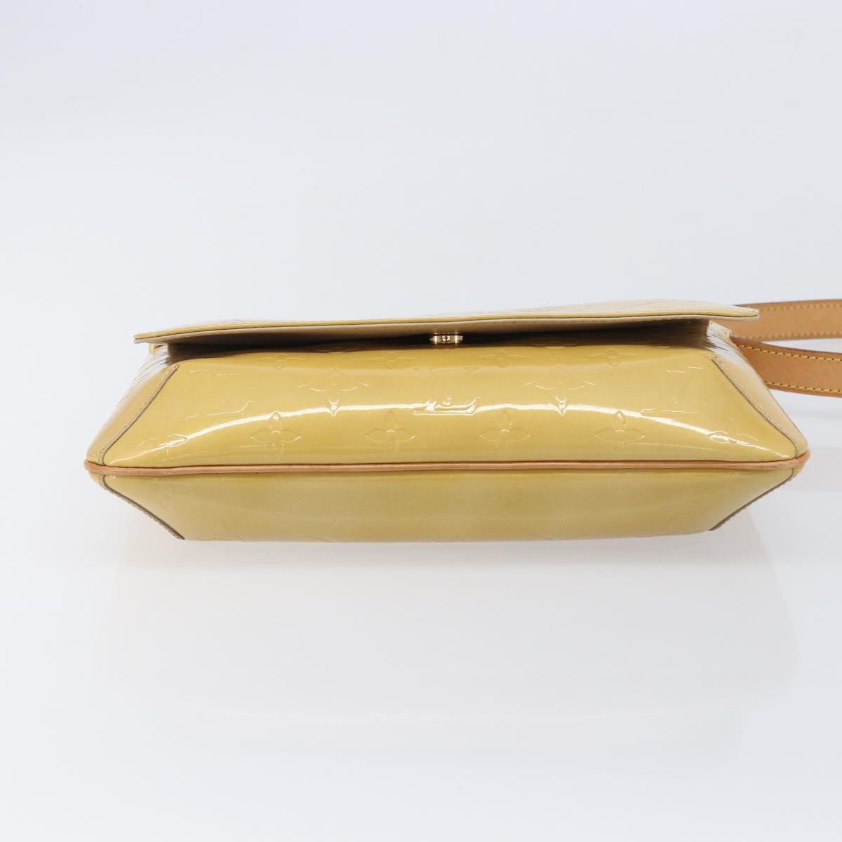 LOUIS VUITTON Monogram Vernis Thompson Street Bag Beige M91301 LV Auth ep15853A