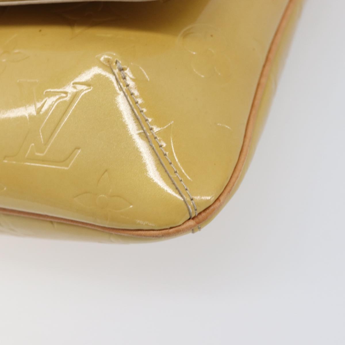 LOUIS VUITTON Monogram Vernis Thompson Street Bag Beige M91301 LV Auth ep15853A