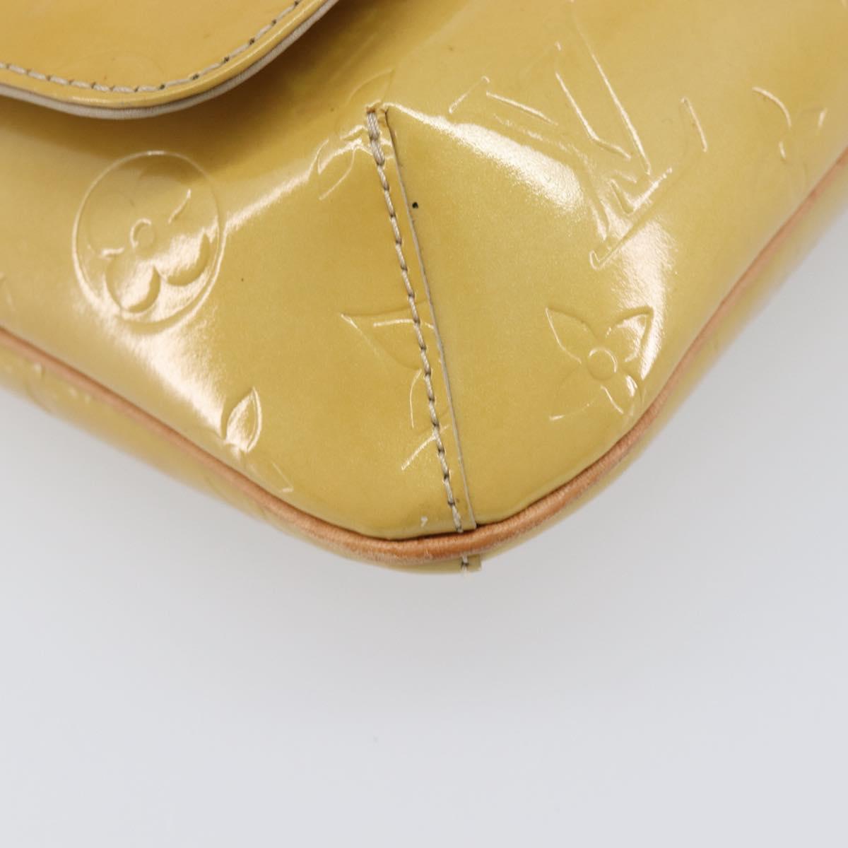 LOUIS VUITTON Monogram Vernis Thompson Street Bag Beige M91301 LV Auth ep15853A