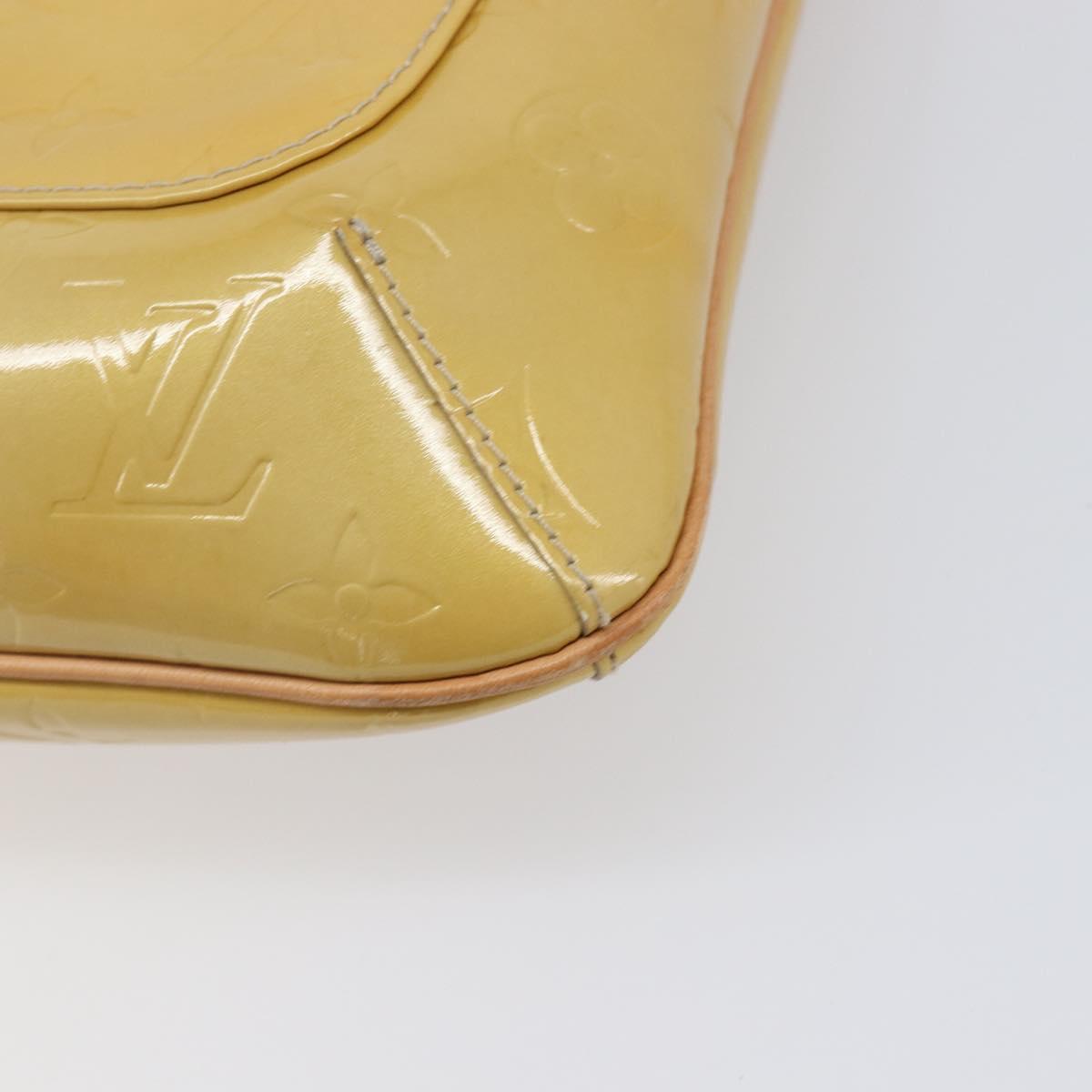 LOUIS VUITTON Monogram Vernis Thompson Street Bag Beige M91301 LV Auth ep15853A