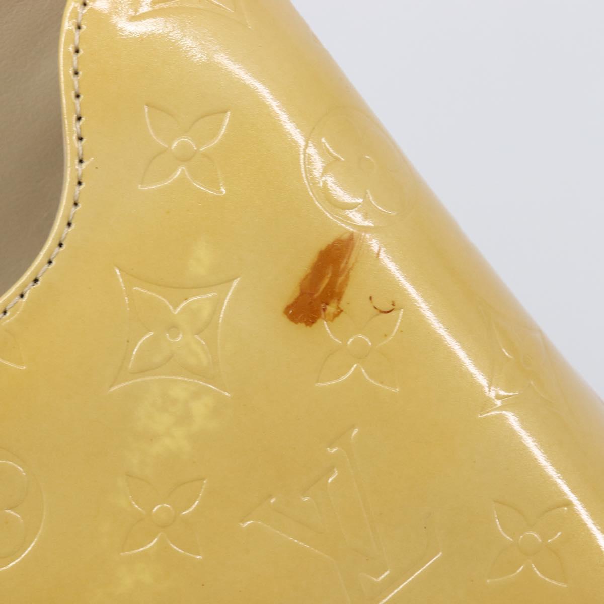 LOUIS VUITTON Monogram Vernis Thompson Street Bag Beige M91301 LV Auth ep15853A