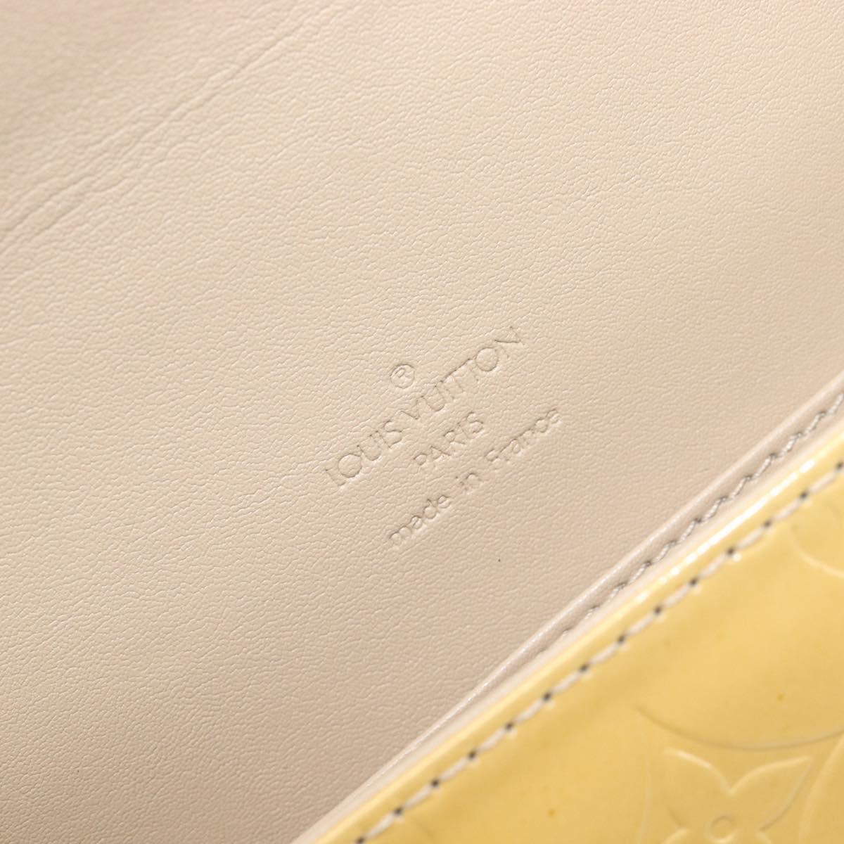 LOUIS VUITTON Monogram Vernis Thompson Street Bag Beige M91301 LV Auth ep15853A