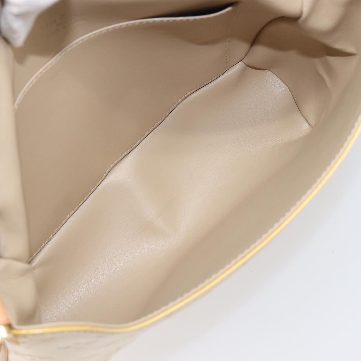 LOUIS VUITTON Monogram Vernis Thompson Street Bag Beige M91301 LV Auth ep15853A