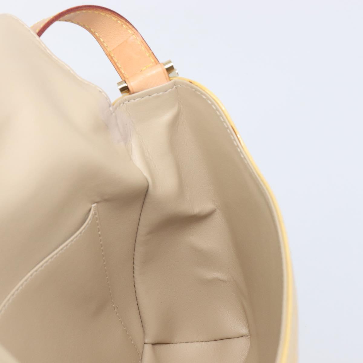 LOUIS VUITTON Monogram Vernis Thompson Street Bag Beige M91301 LV Auth ep15853A