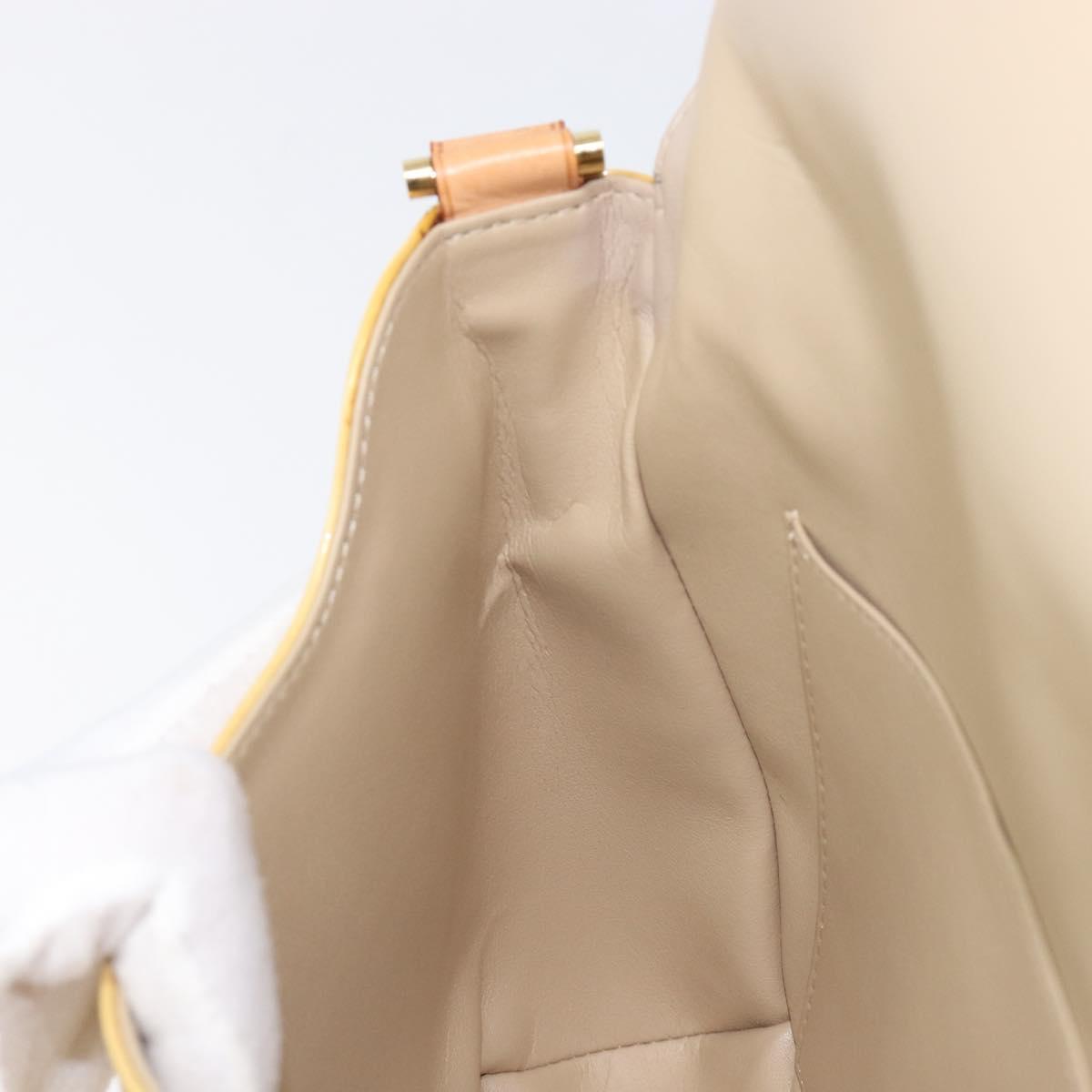 LOUIS VUITTON Monogram Vernis Thompson Street Bag Beige M91301 LV Auth ep15853A