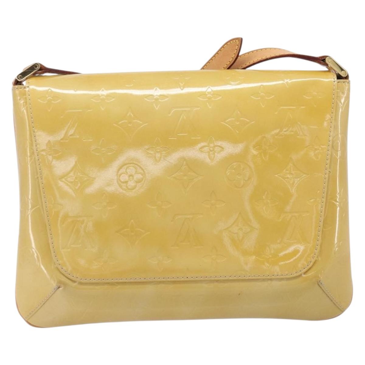 LOUIS VUITTON Monogram Vernis Thompson Street Bag Beige M91301 LV Auth ep15853A