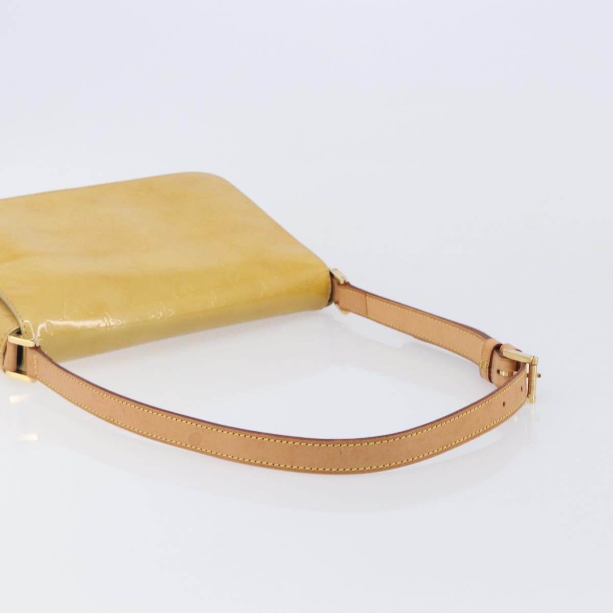 LOUIS VUITTON Monogram Vernis Thompson Street Bag Beige M91301 LV Auth ep15853A