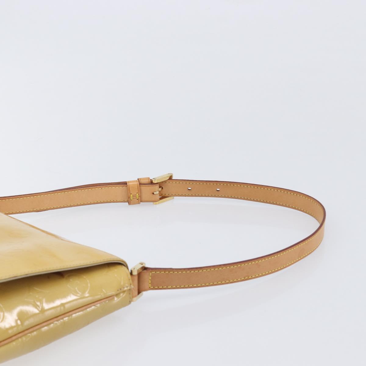LOUIS VUITTON Monogram Vernis Thompson Street Bag Beige M91301 LV Auth ep15853A