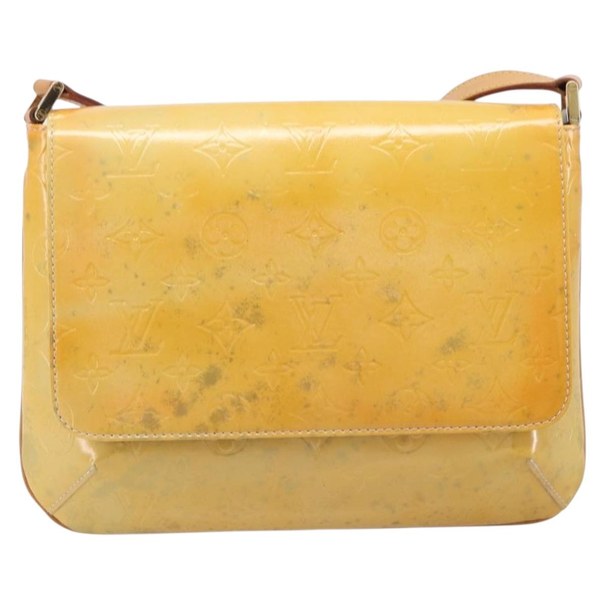 LOUIS VUITTON Monogram Vernis Thompson Street Bag Gris M91008 LV Auth ep15855