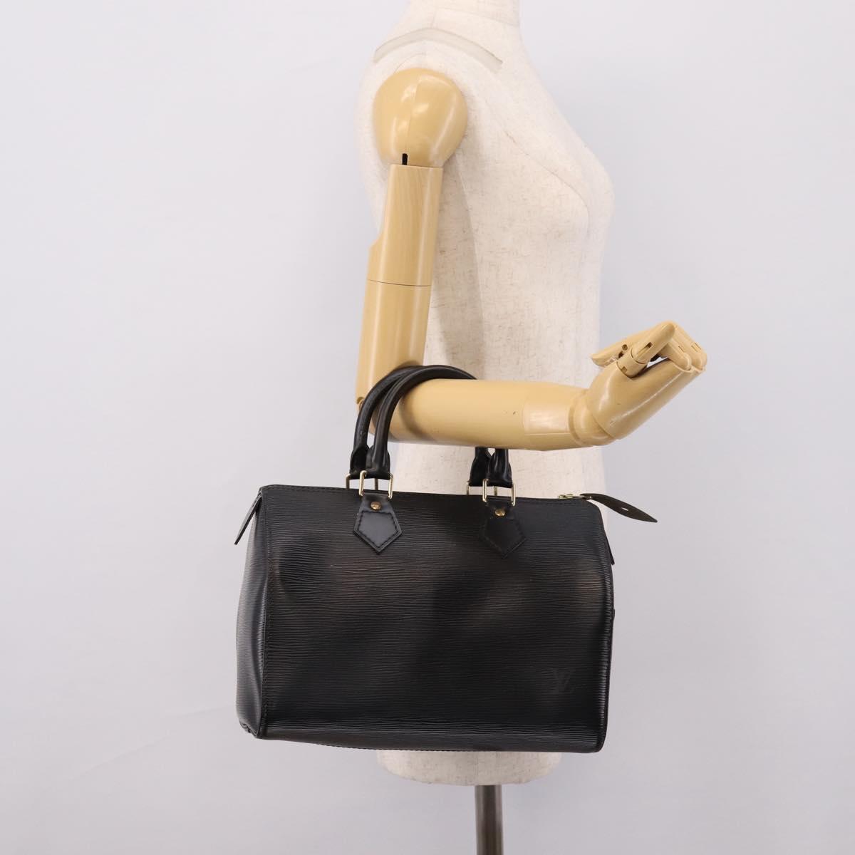 LOUIS VUITTON Epi Speedy 25 Hand Bag Black M59042 LV Auth ep15858A