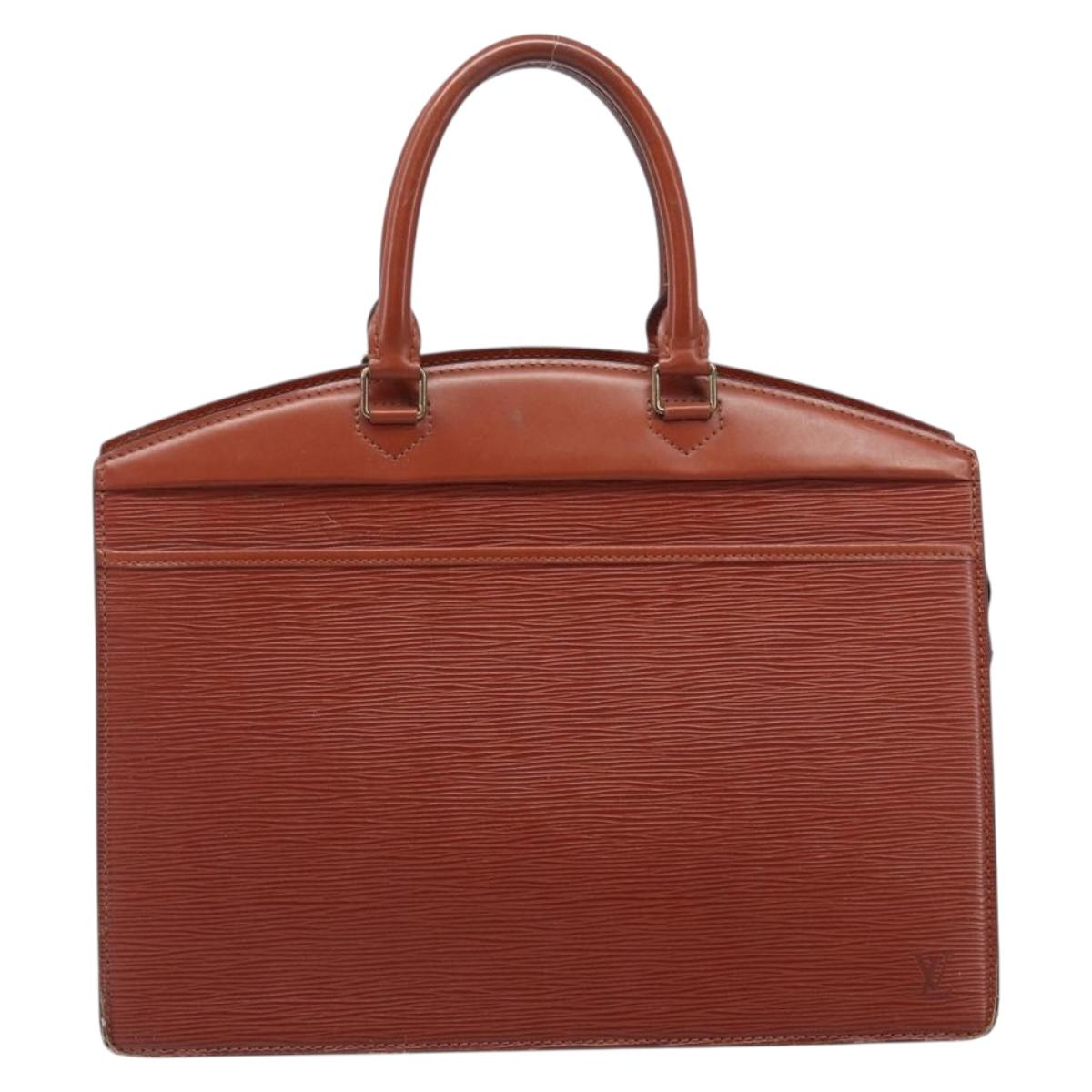LOUIS VUITTON Epi Riviera Hand Bag Brown M48183 LV Auth ep15863
