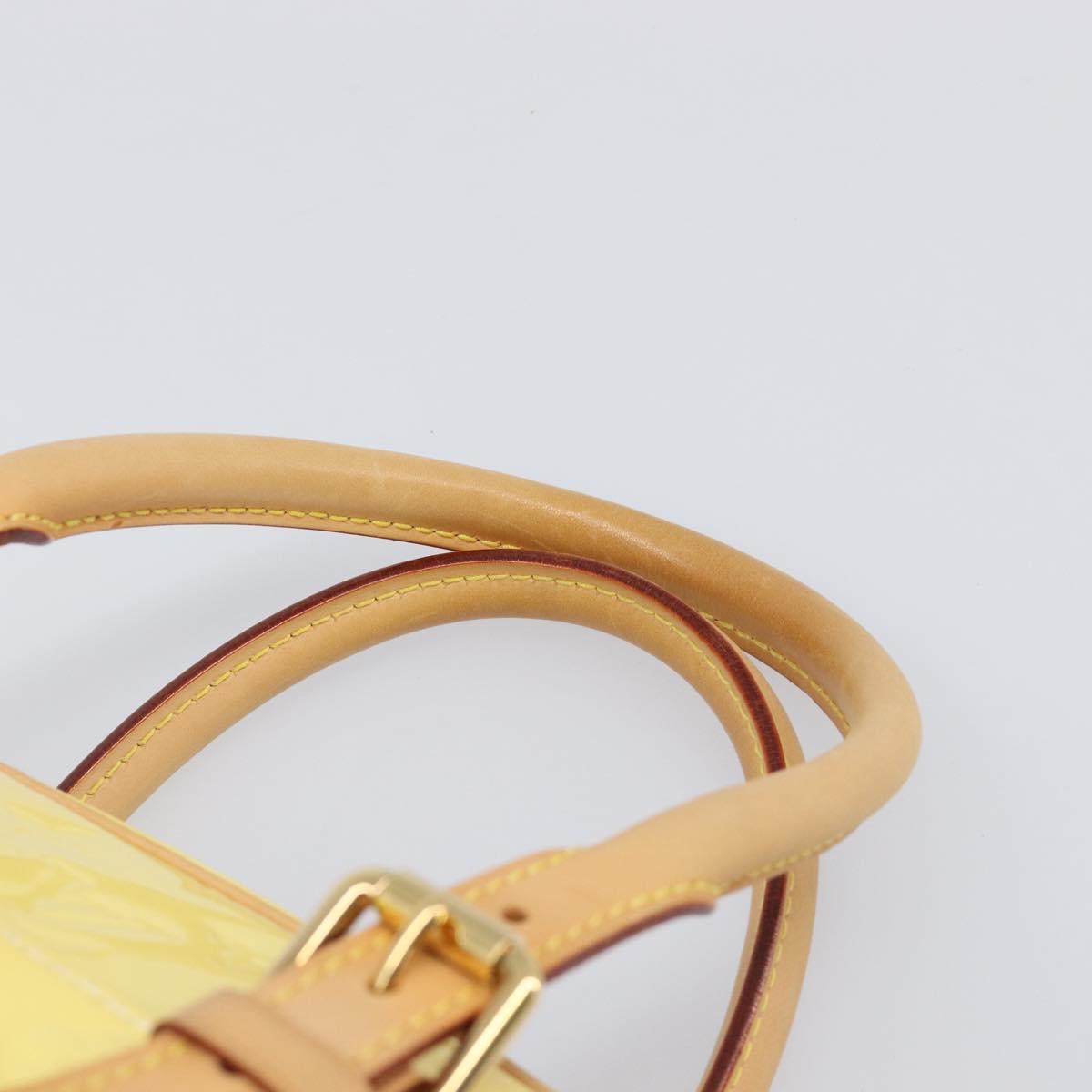 LOUIS VUITTON Monogram Vernis Summit drive Bag Perle M93514 LV Auth ep15866A