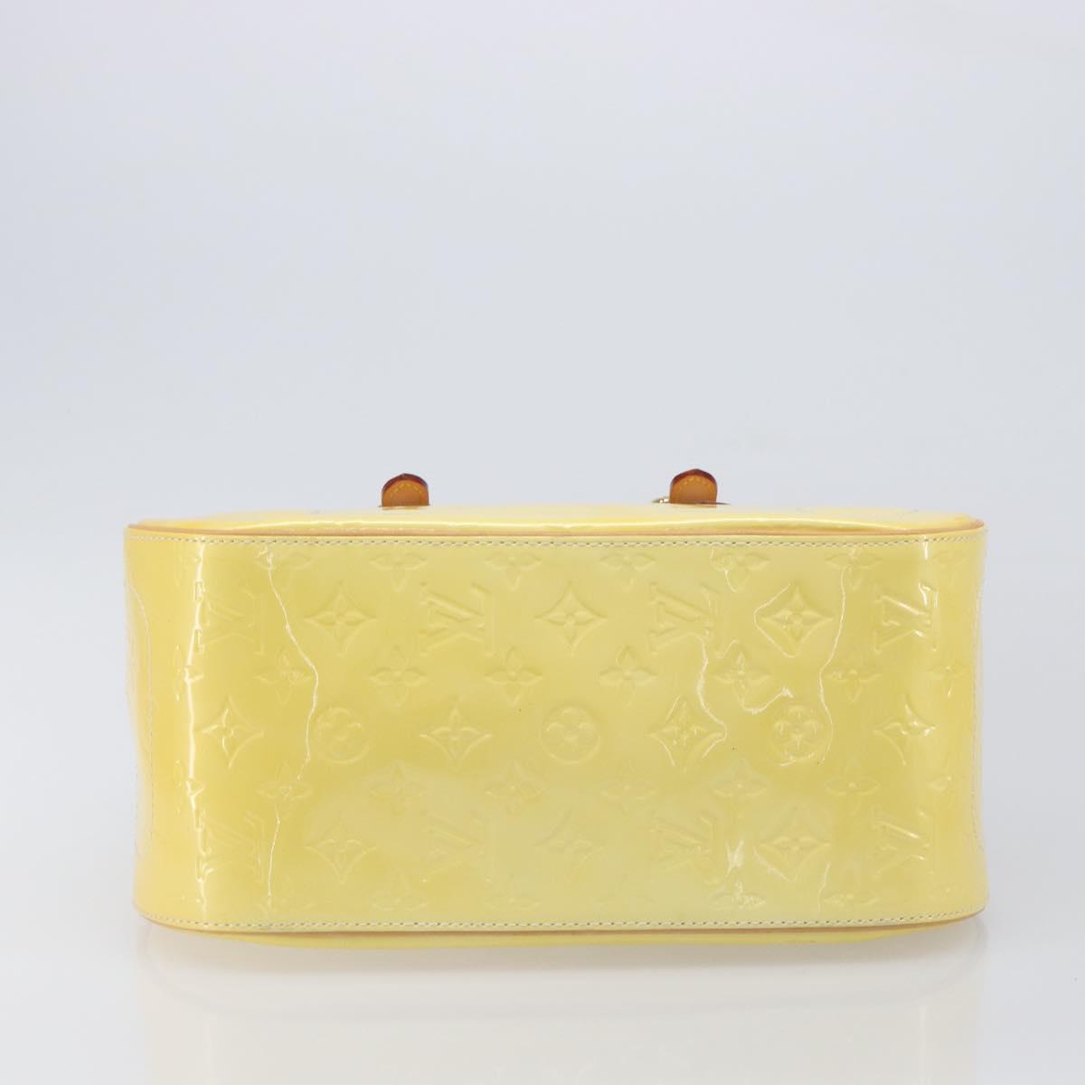 LOUIS VUITTON Monogram Vernis Summit drive Bag Perle M93514 LV Auth ep15866A