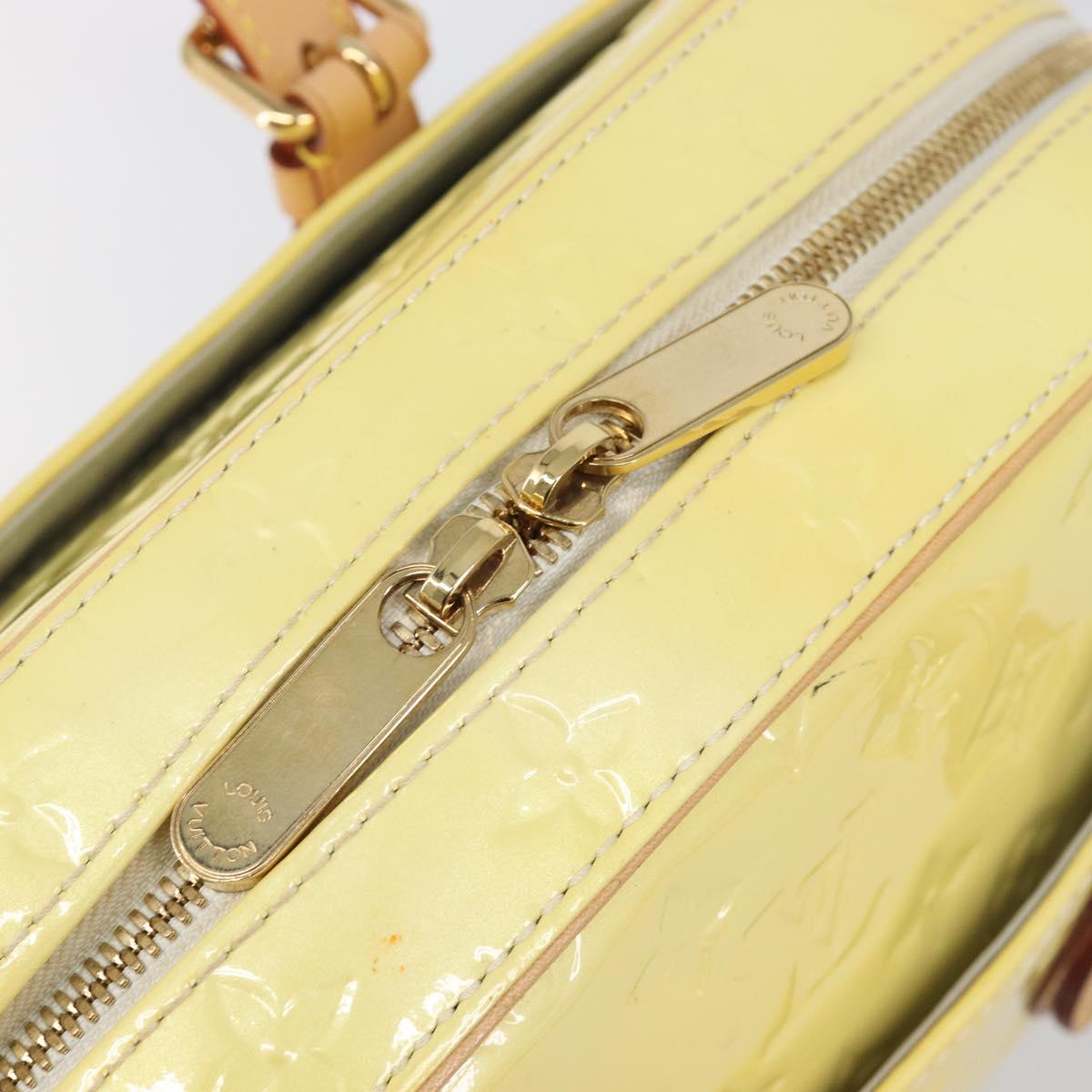 LOUIS VUITTON Monogram Vernis Summit drive Bag Perle M93514 LV Auth ep15866A
