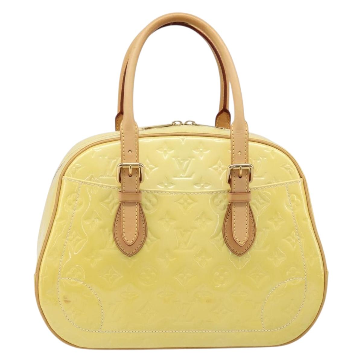 LOUIS VUITTON Monogram Vernis Summit drive Bag Perle M93514 LV Auth ep15866A