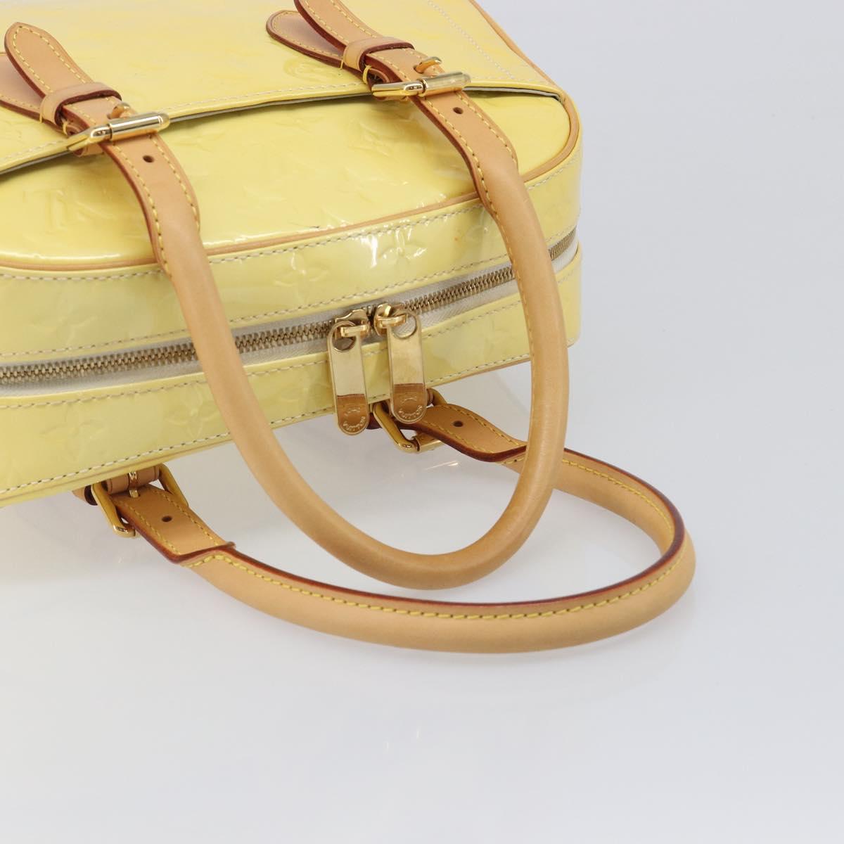LOUIS VUITTON Monogram Vernis Summit drive Bag Perle M93514 LV Auth ep15866A