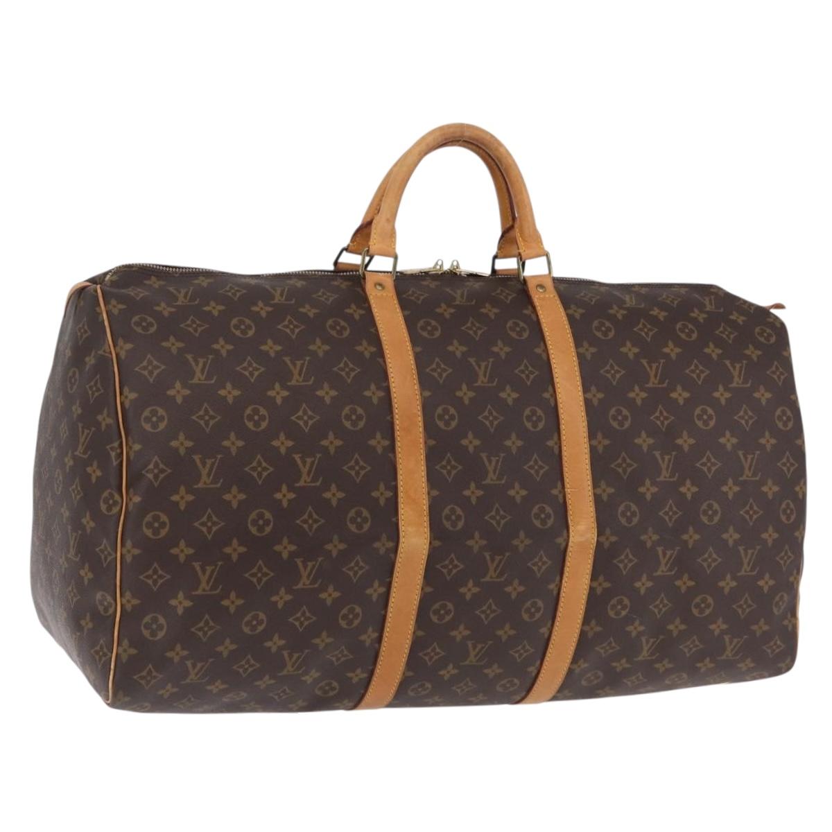 LOUIS VUITTON Monogram Keepall 60 Boston Bag M41422 LV Auth ep15868A