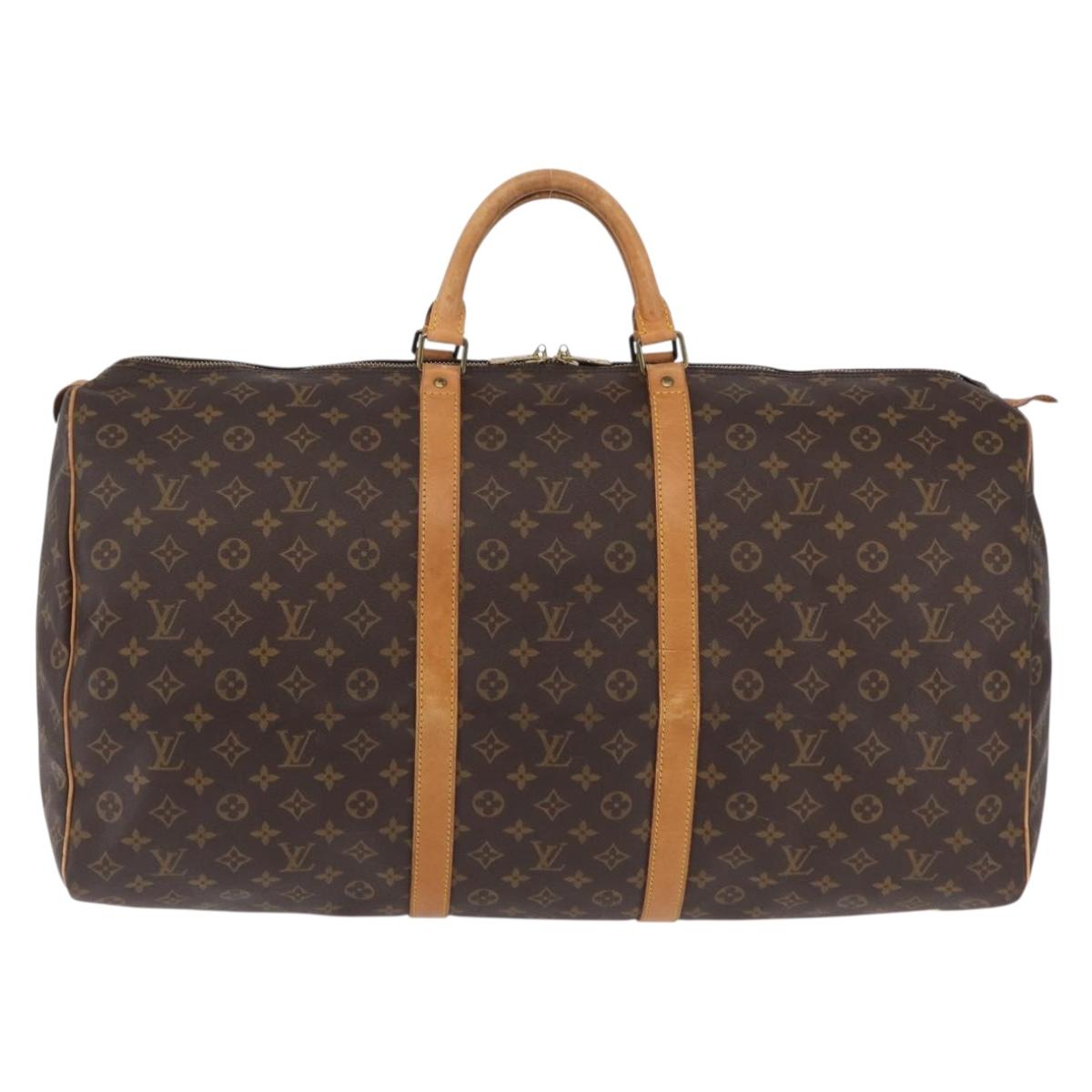 LOUIS VUITTON Monogram Keepall 60 Boston Bag M41422 LV Auth ep15868A