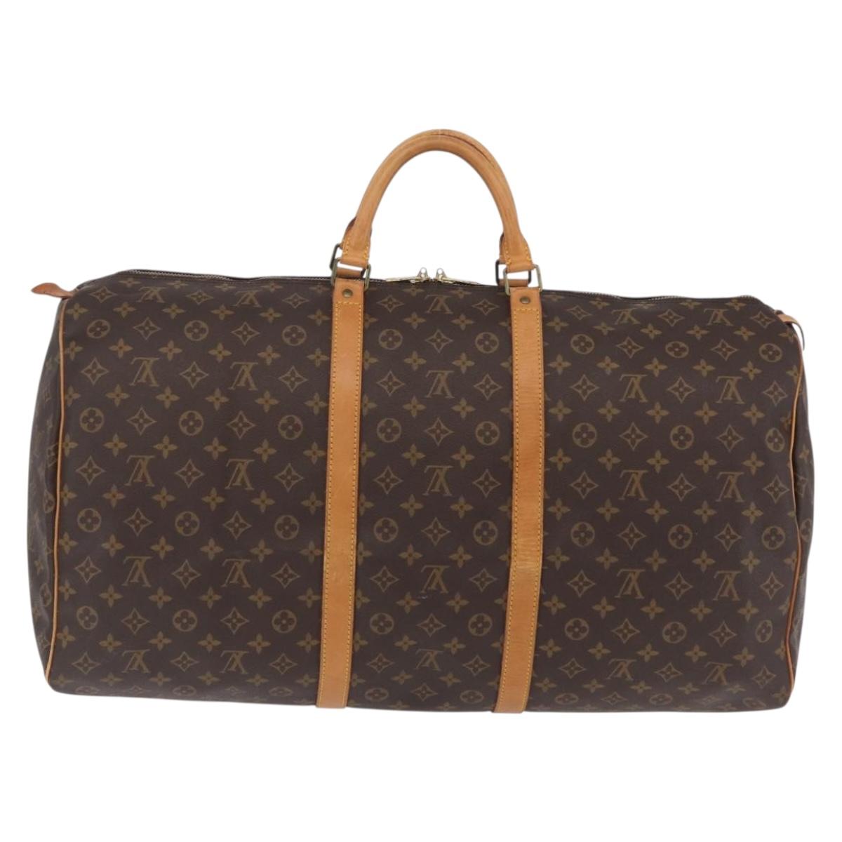 LOUIS VUITTON Monogram Keepall 60 Boston Bag M41422 LV Auth ep15868A