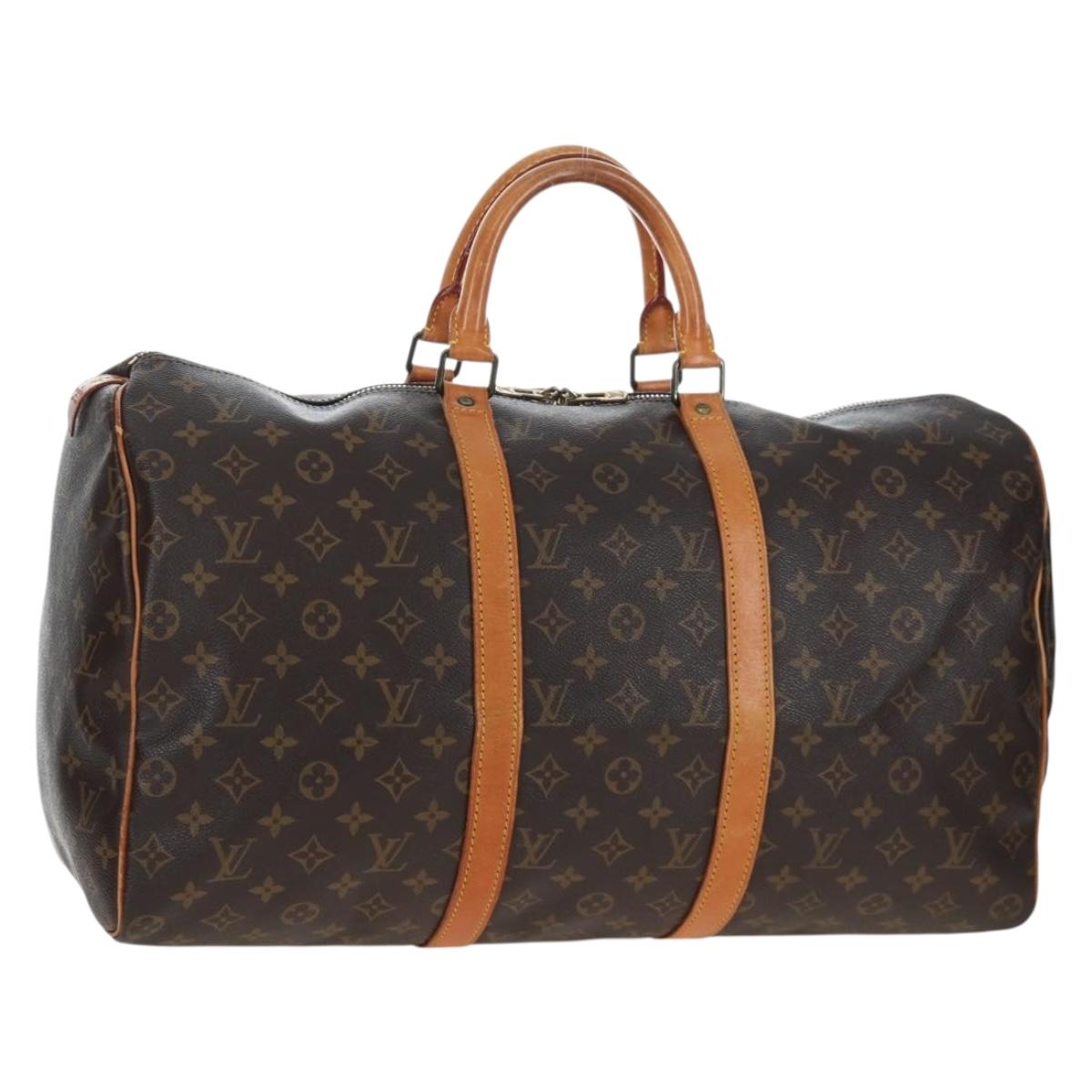 LOUIS VUITTON Monogram Keepall 50 Boston Bag M41426 LV Auth ep15869A