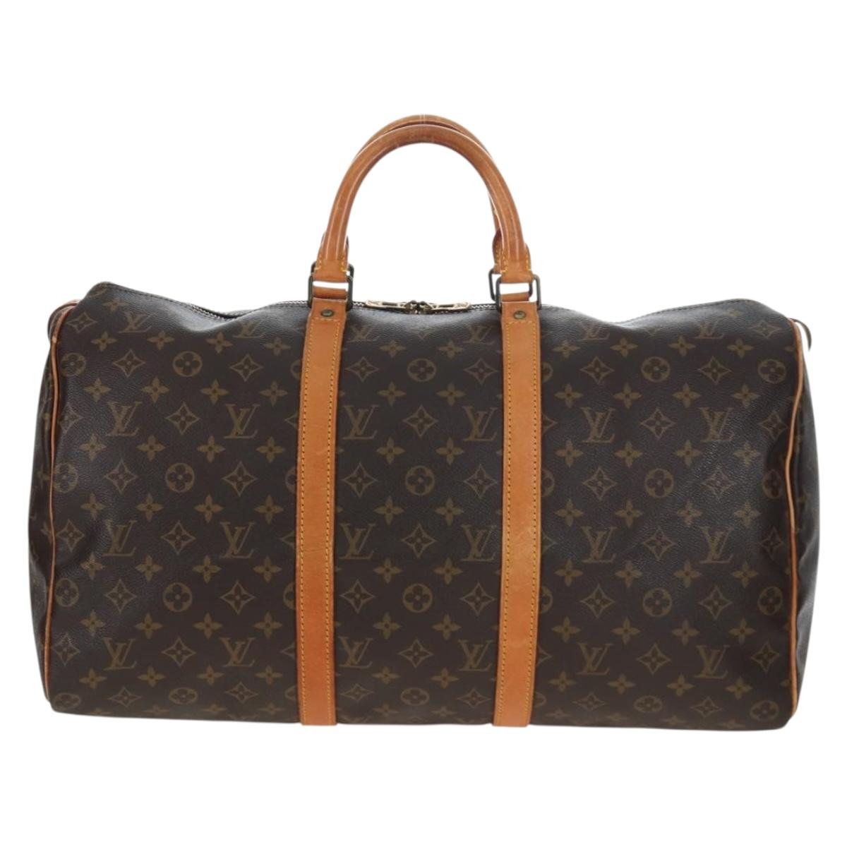 LOUIS VUITTON Monogram Keepall 50 Boston Bag M41426 LV Auth ep15869A