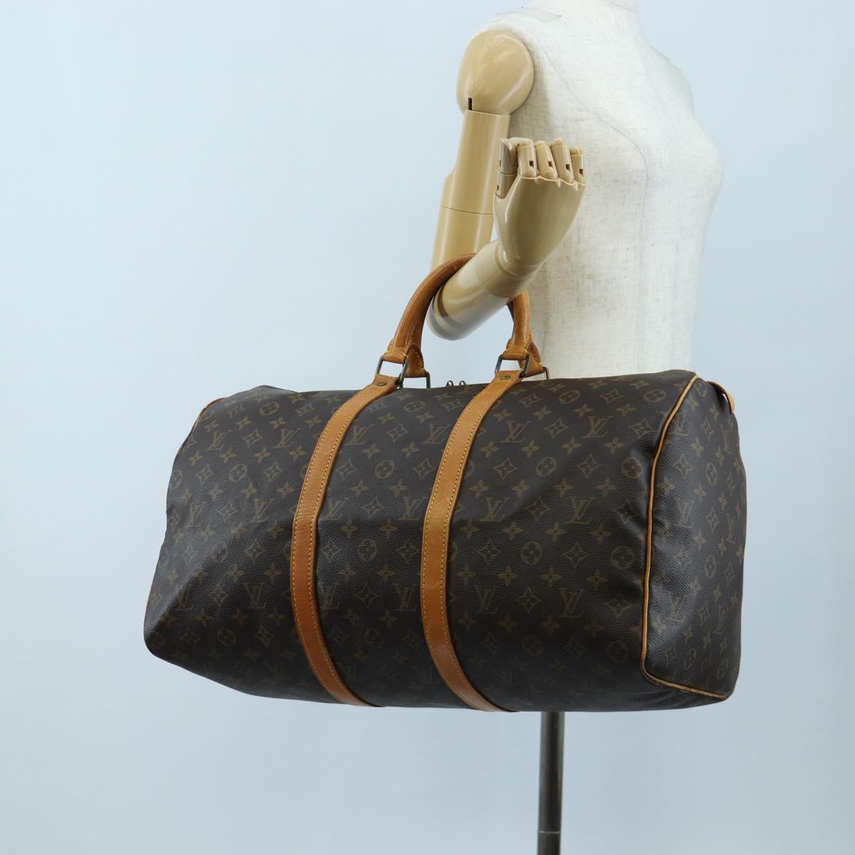 LOUIS VUITTON Monogram Keepall 50 Boston Bag M41426 LV Auth ep15869A