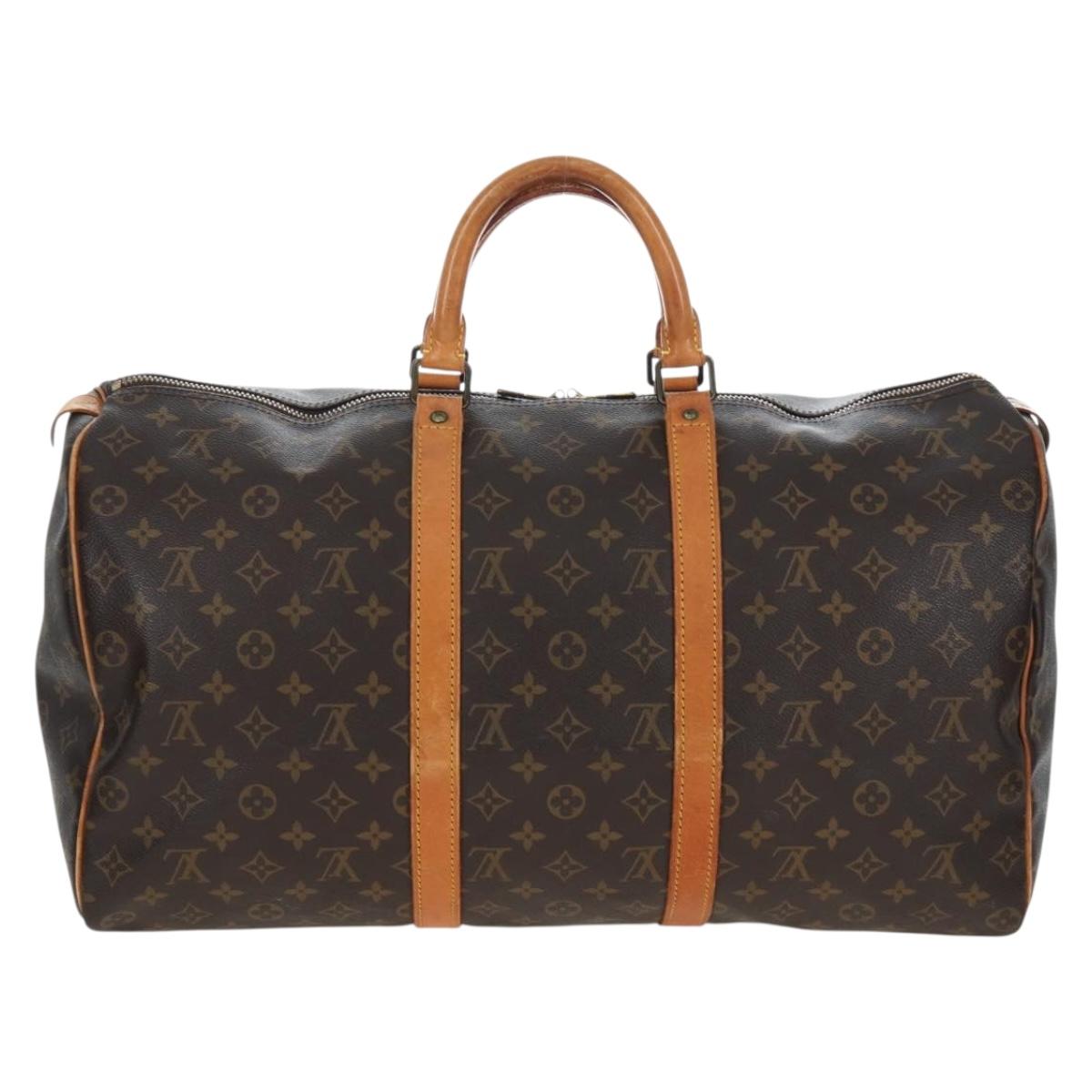 LOUIS VUITTON Monogram Keepall 50 Boston Bag M41426 LV Auth ep15869A