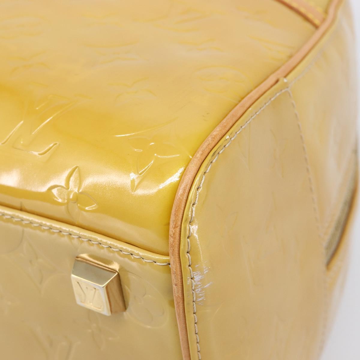 LOUIS VUITTON Monogram Vernis Tompkins Square Bag Beige M91149 LV Auth ep15870