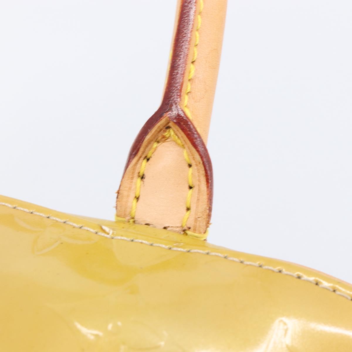 LOUIS VUITTON Monogram Vernis Tompkins Square Bag Beige M91149 LV Auth ep15870
