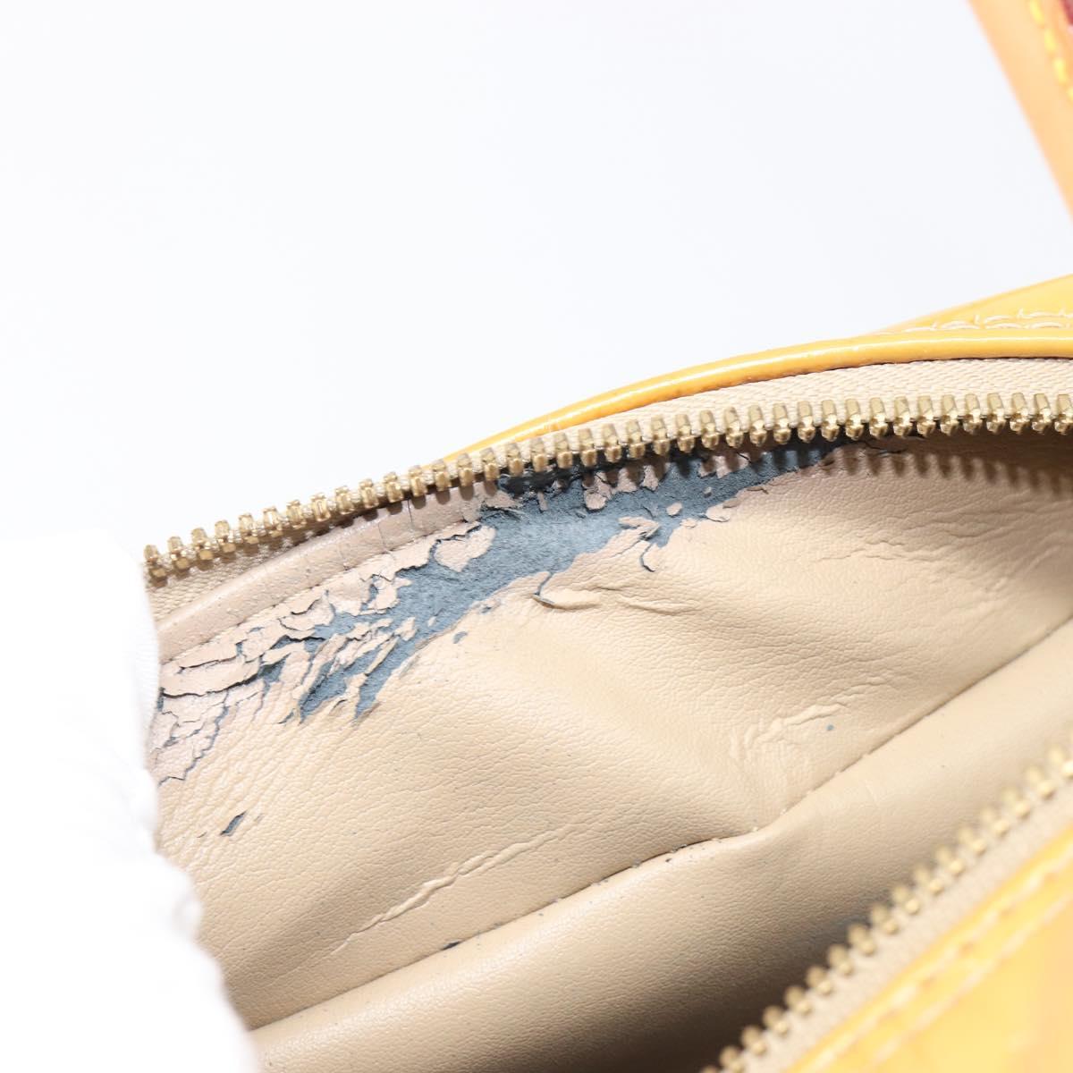 LOUIS VUITTON Monogram Vernis Tompkins Square Bag Beige M91149 LV Auth ep15870