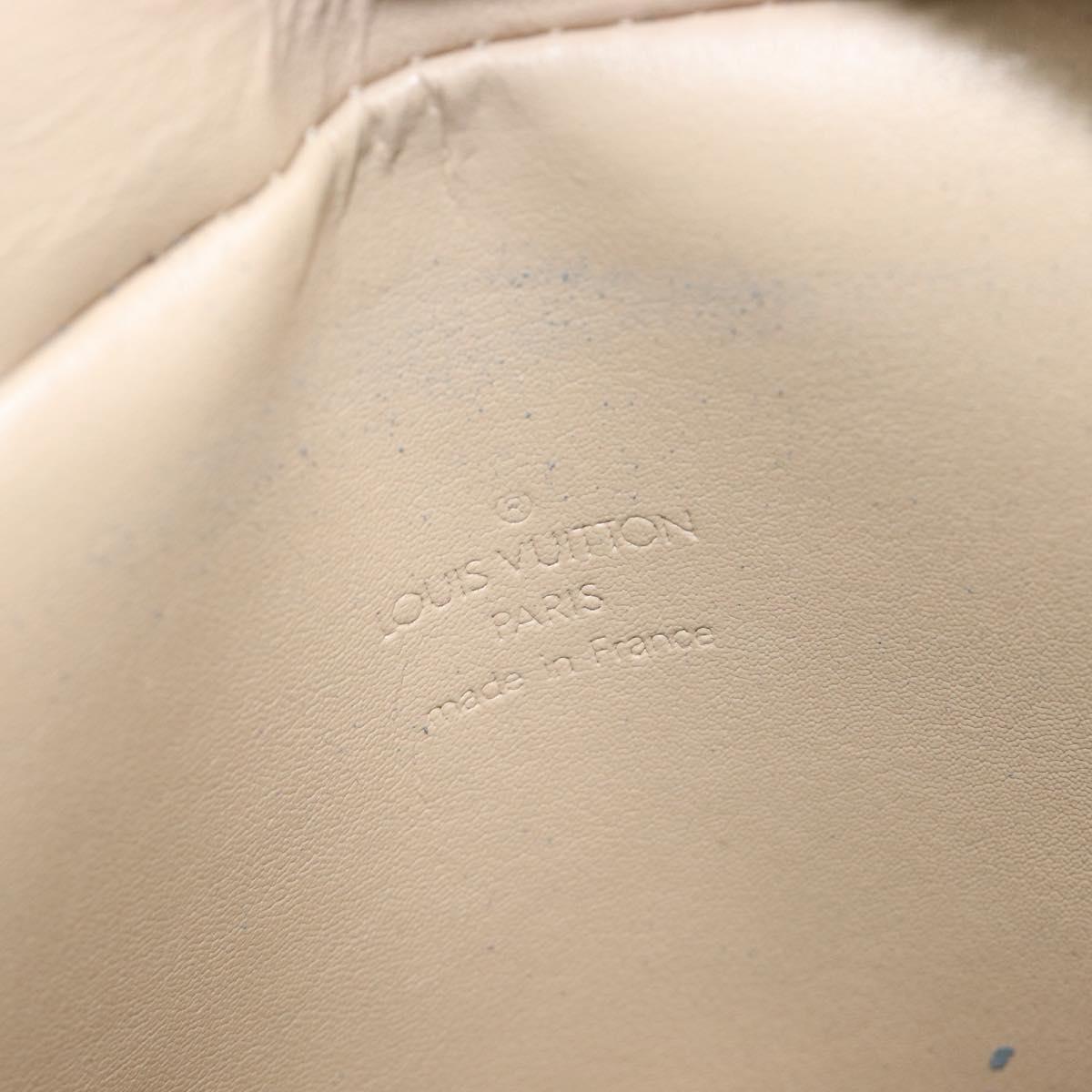 LOUIS VUITTON Monogram Vernis Tompkins Square Bag Beige M91149 LV Auth ep15870
