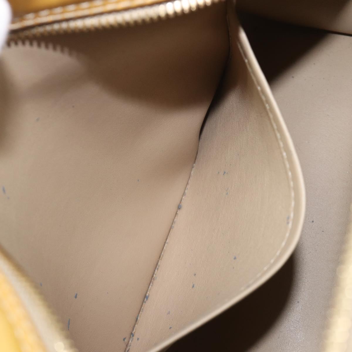 LOUIS VUITTON Monogram Vernis Tompkins Square Bag Beige M91149 LV Auth ep15870