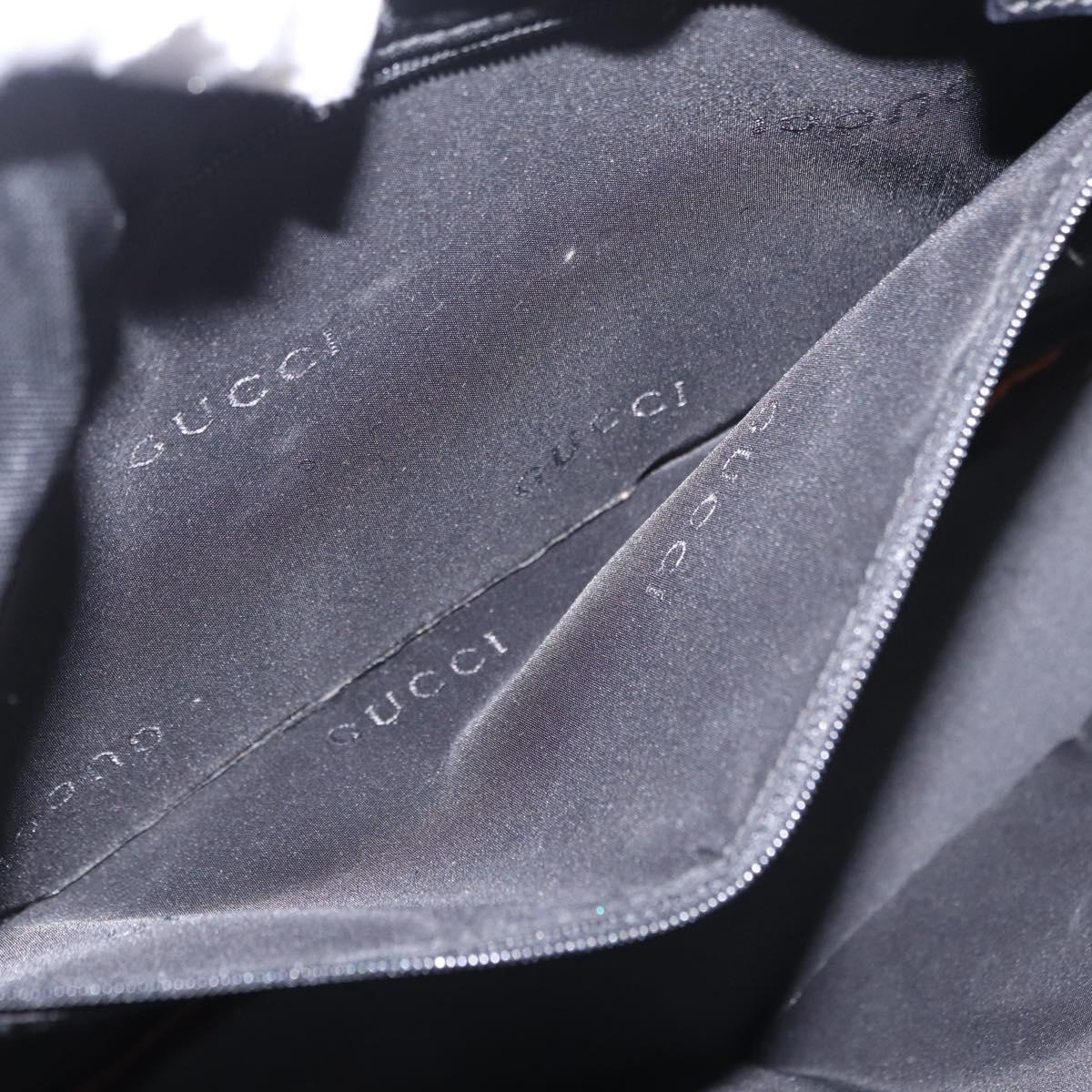 GUCCI Shoulder Bag Canvas Black Silver 001 3264 Auth ep15886