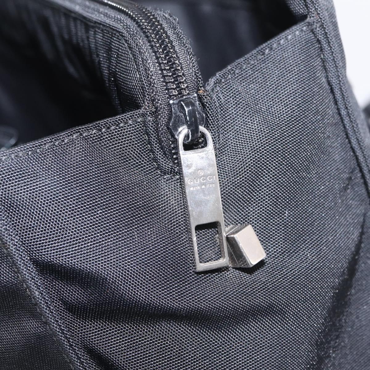 GUCCI Shoulder Bag Canvas Black Silver 001 3264 Auth ep15886