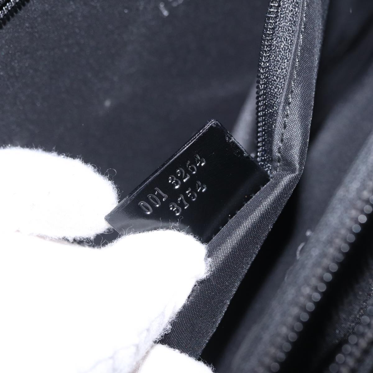 GUCCI Shoulder Bag Canvas Black Silver 001 3264 Auth ep15886