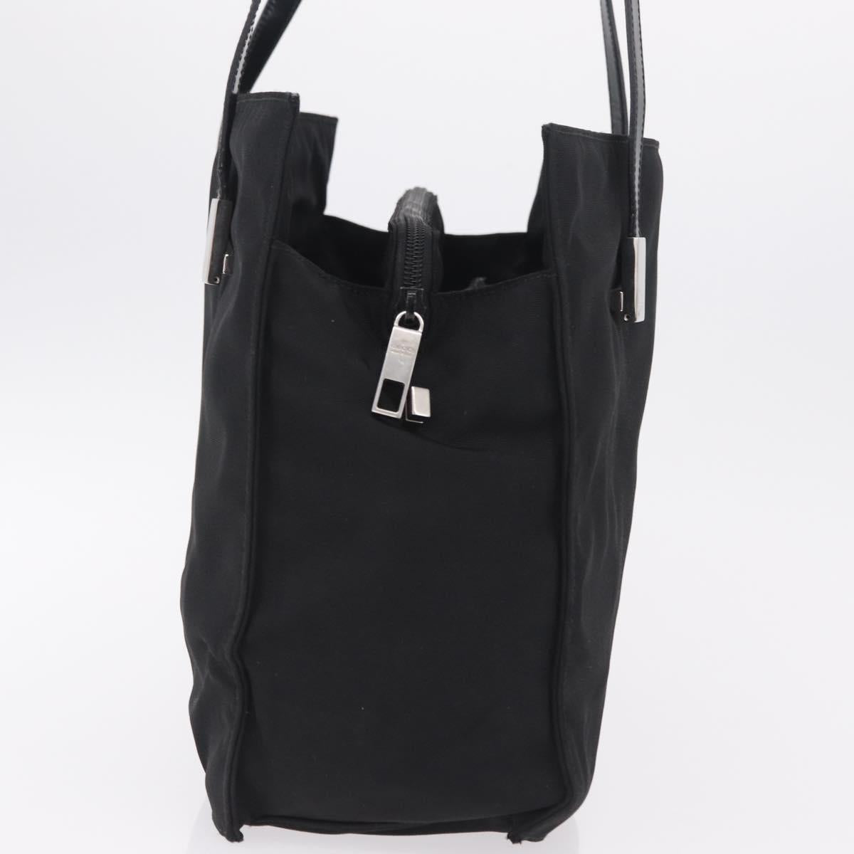 GUCCI Shoulder Bag Canvas Black Silver 001 3264 Auth ep15886