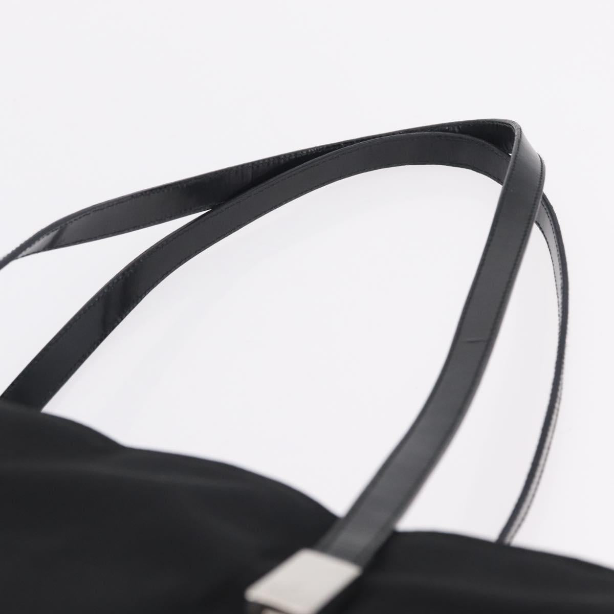 GUCCI Shoulder Bag Canvas Black Silver 001 3264 Auth ep15886