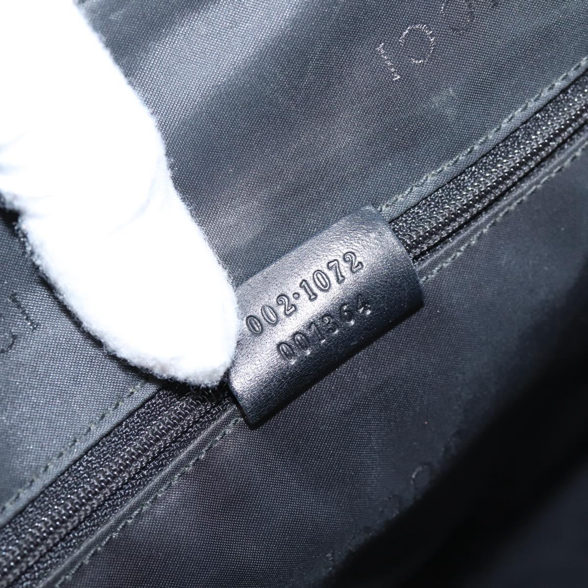 GUCCI GG Canvas Hand Bag Black Silver 002  1072 Auth ep15889