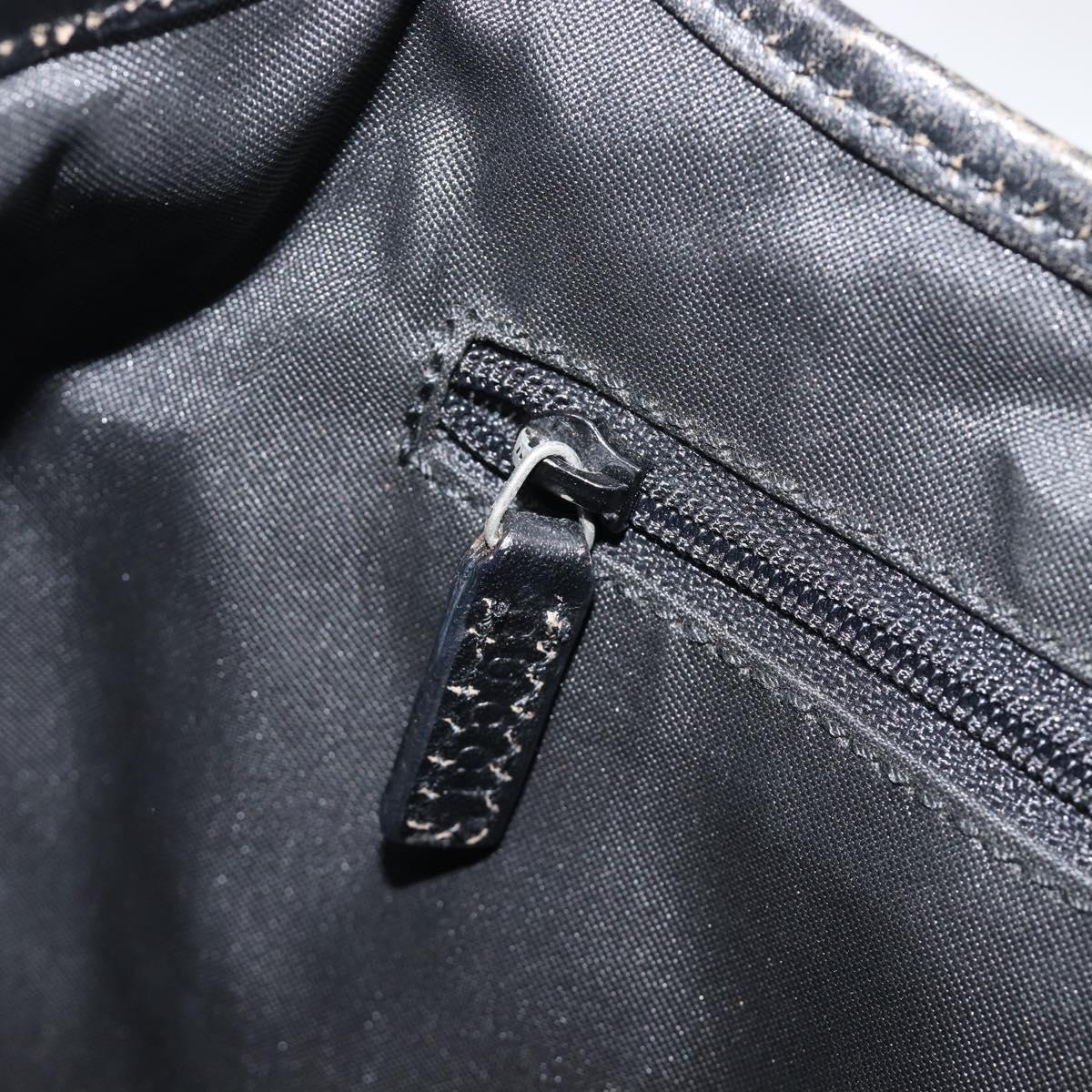 GUCCI GG Canvas Jackie Shoulder Bag Black Silver 001 3306 Auth ep15894