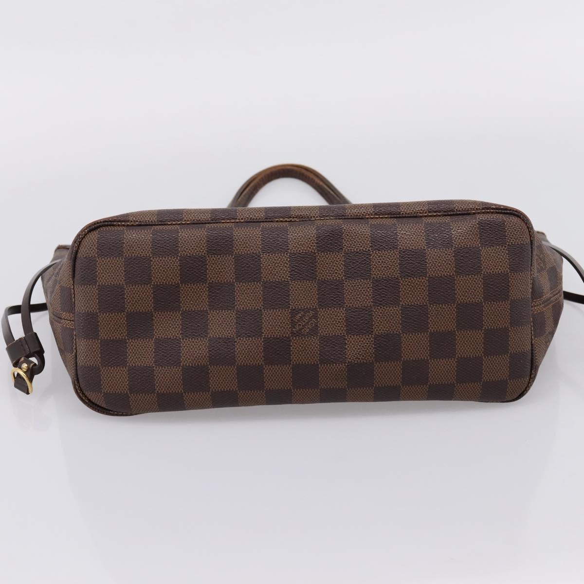 LOUIS VUITTON Damier Ebene Neverfull PM Tote Bag N51109 LV Auth ep15899