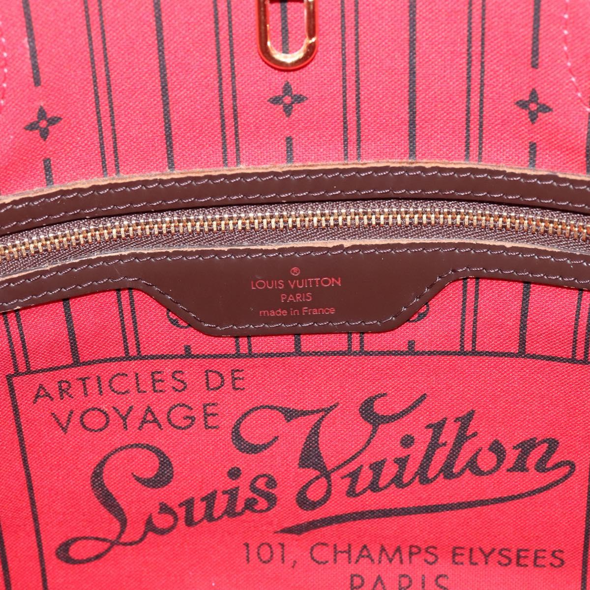 LOUIS VUITTON Damier Ebene Neverfull PM Tote Bag N51109 LV Auth ep15899