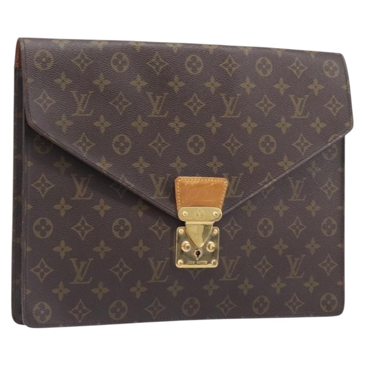 LOUIS VUITTON Monogram Porte Documents Senatur Briefcase M53335 LV Auth ep15900
