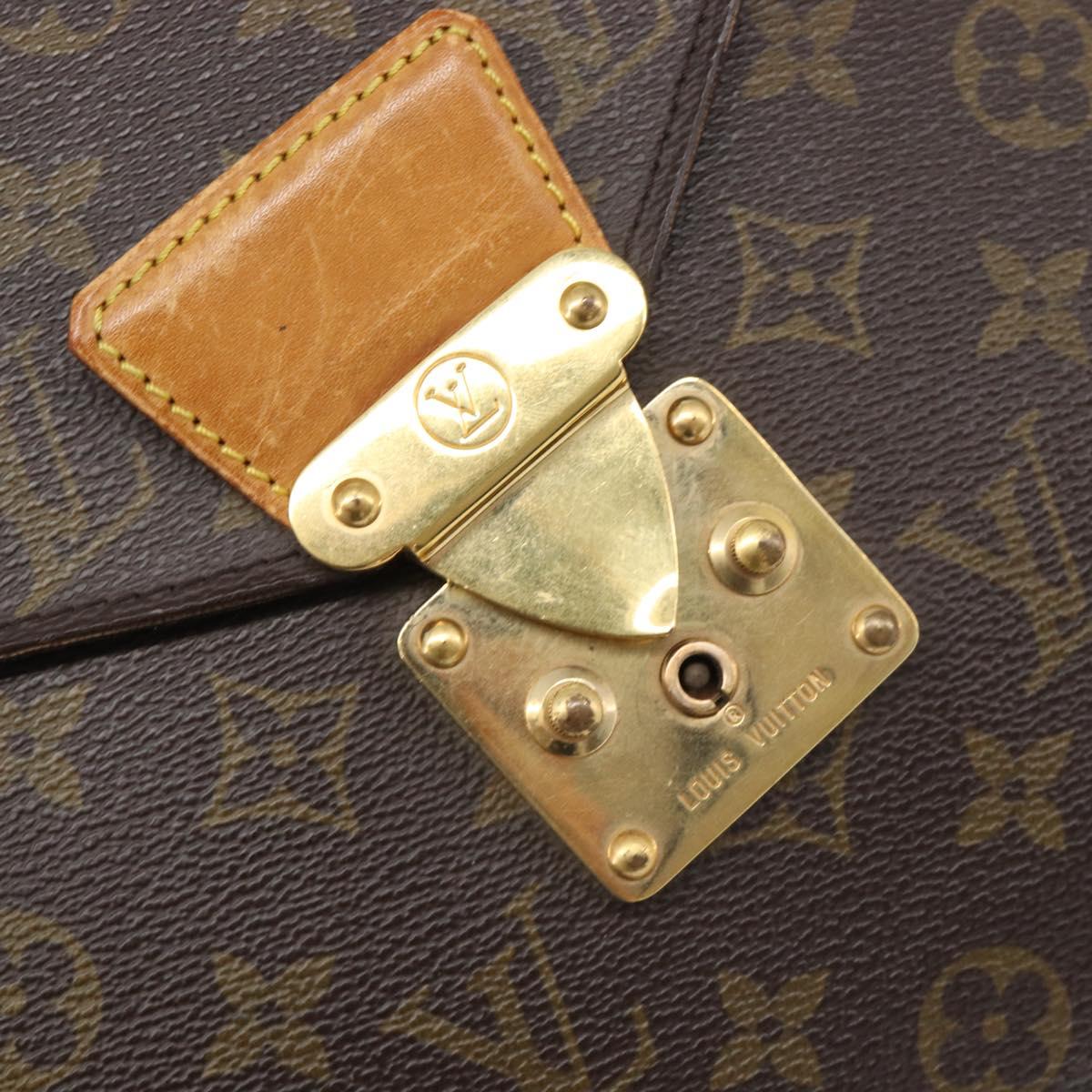 LOUIS VUITTON Monogram Porte Documents Senatur Briefcase M53335 LV Auth ep15900