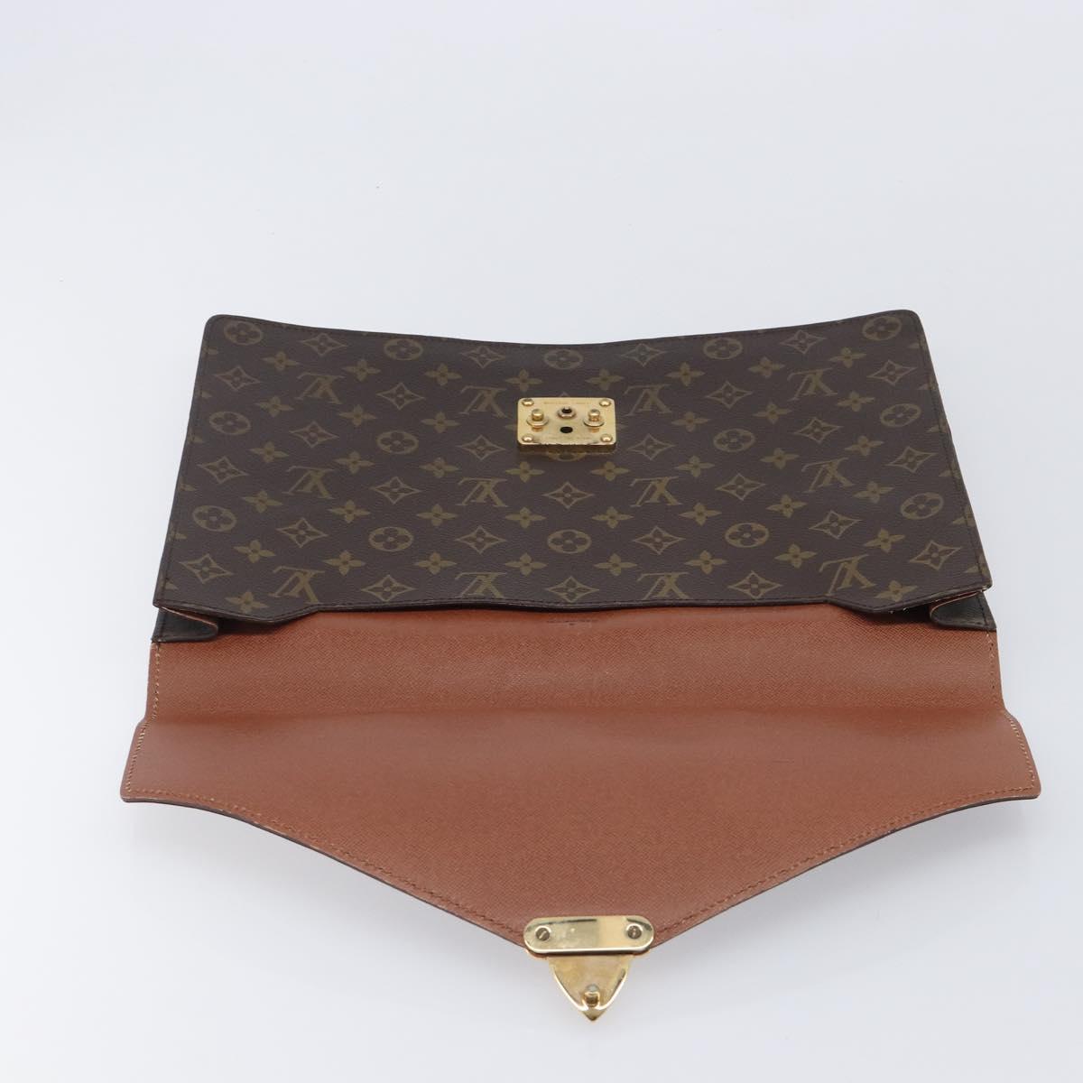 LOUIS VUITTON Monogram Porte Documents Senatur Briefcase M53335 LV Auth ep15900