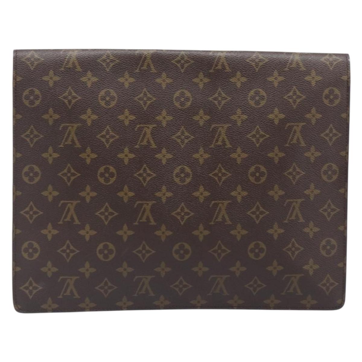 LOUIS VUITTON Monogram Porte Documents Senatur Briefcase M53335 LV Auth ep15900